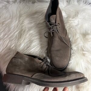 Free Press Mens Brown Suede Chukka Boots Desert Lace Up Shoes